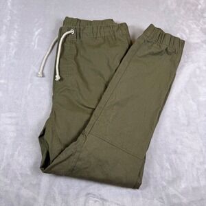 H&M Divided Mens Olive Green Twill Jogger Pants Drawstring Size 32 0212766 7